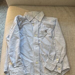Polo by Ralph Lauren Blue Striped Kids Shirt